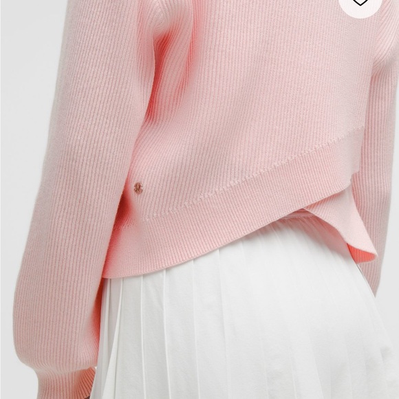 NWT Lululemon Reversible Crossover Sweater - Pink M - Picture 5 of 6